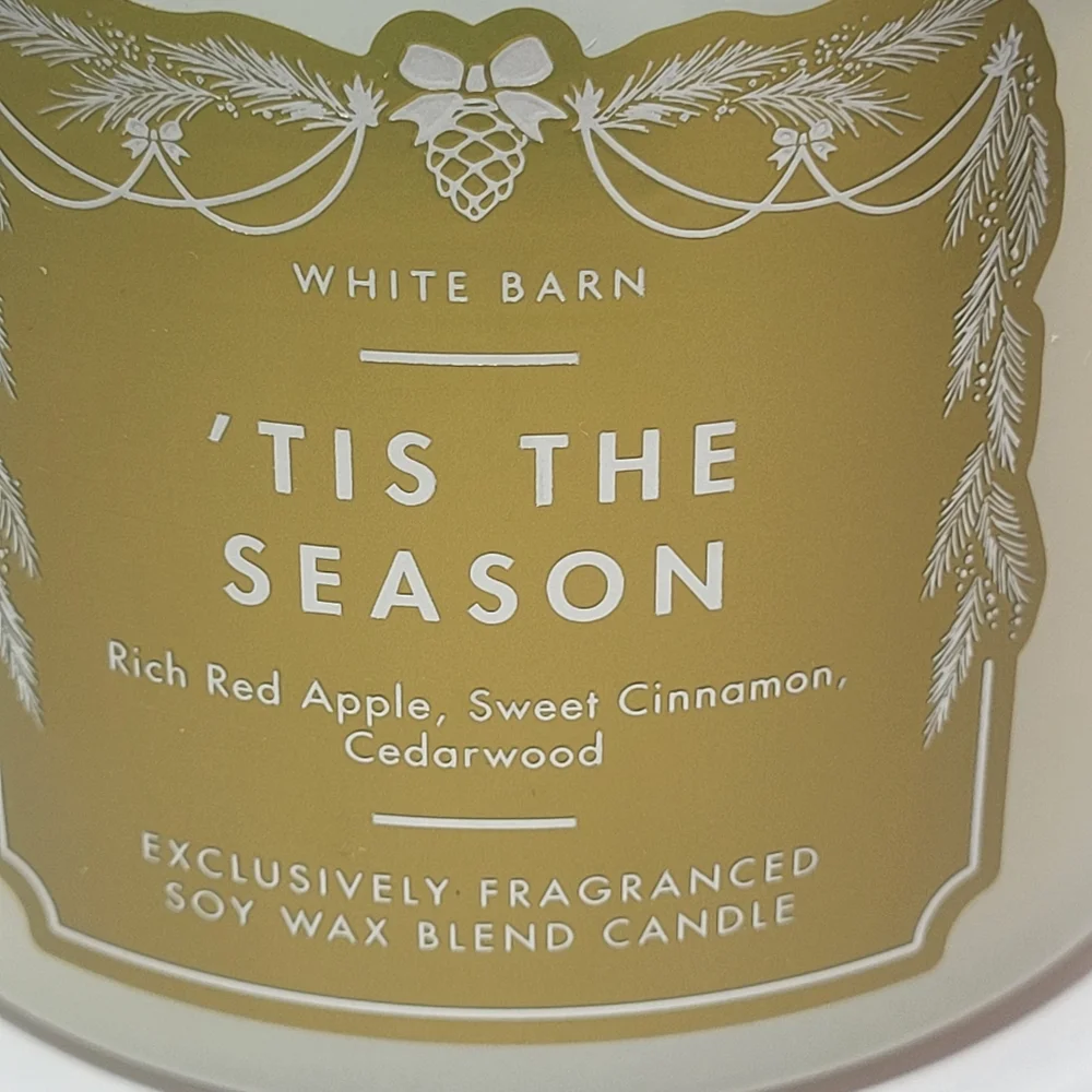 2 Bath & Body Works Tis The Season 3 Wick Candle Bundle New